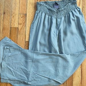 Linen maternity pants
